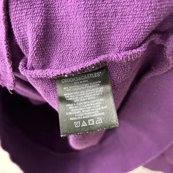 Crooks  & Castles LA Serif Hoodie Purple Cheap - Picture 10 of 14